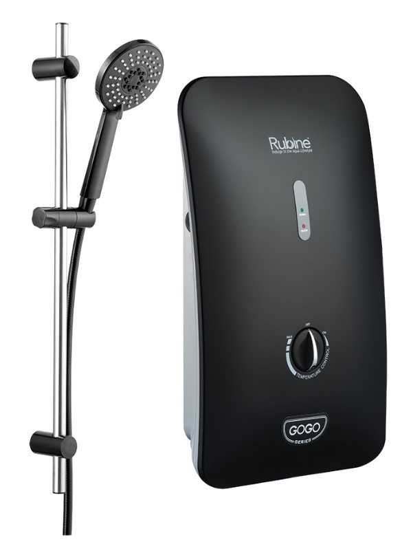 RUBINE Instant Water Heater - RWH-933 Black & White Color