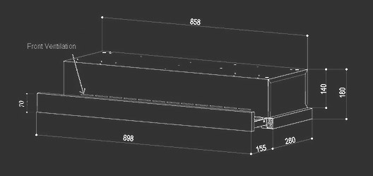 EF Telescopic Cooker Hood EFCH 9401 HM SS