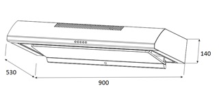 EF Cooker Hood EFCH 9111 HM SS