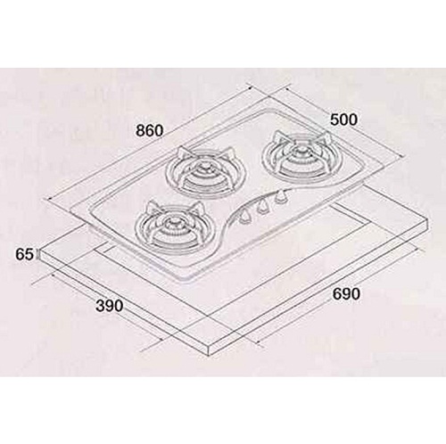 TECNO Cooker Hob SR 98SV