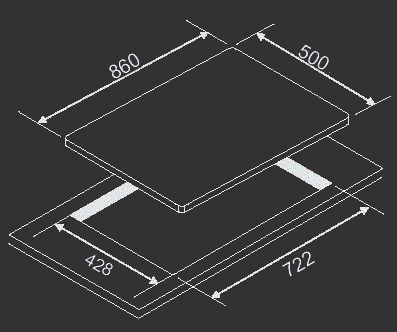 EF Cooker Hob EFH 3971 TN VSB