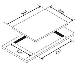 EF Cooker Hob EFH 9730 TN VGB