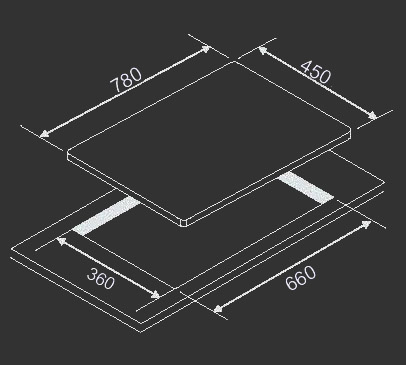 EF Cooker Hob EFH 3763 TN VSB