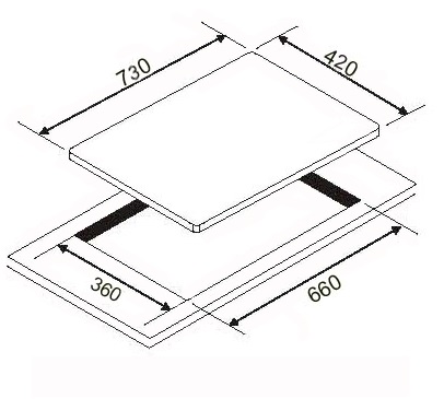 EF  Cooker Hob EFH 7620 TN VGB