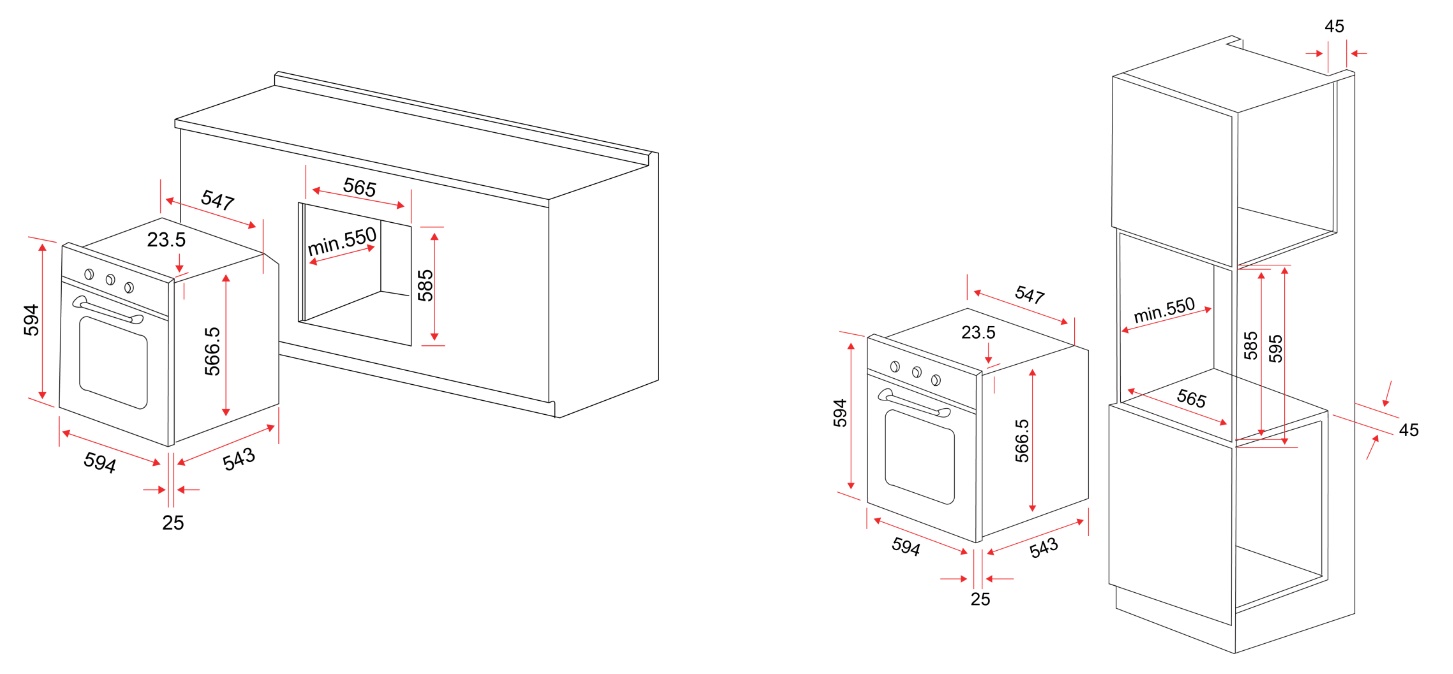 EF  Built-In Oven BO AE 62-A