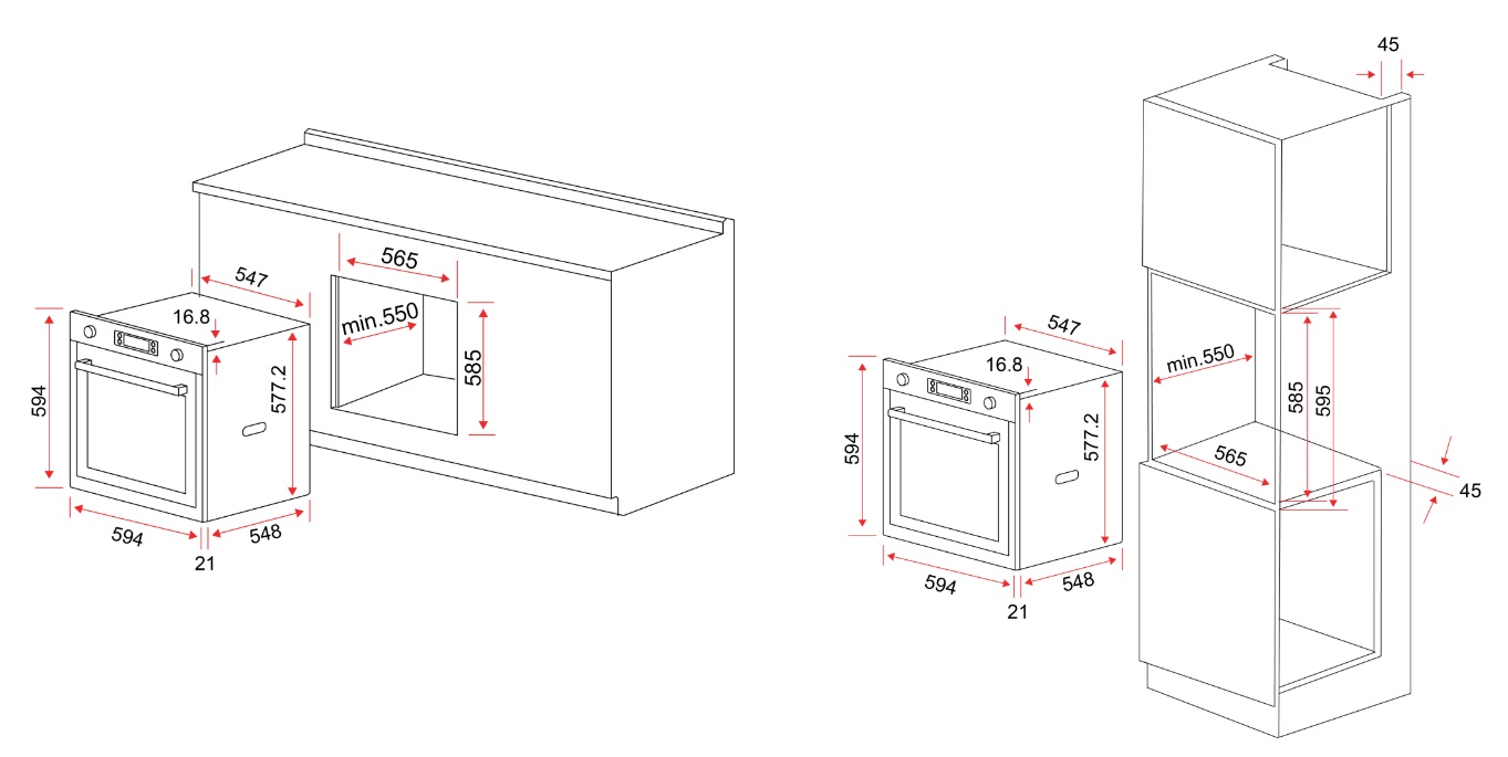 EF Built-In Oven BO-AE 63A