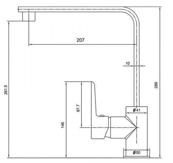 RUBINE Kitchen Sink Mixer Tap - STYLO 9144 Black Color