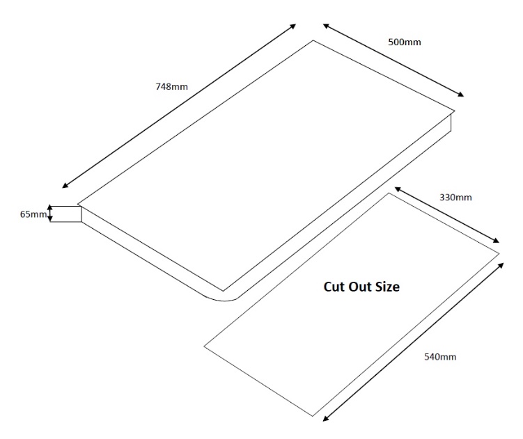TECNO Stainless Steel Cooker Hob SR 828SV