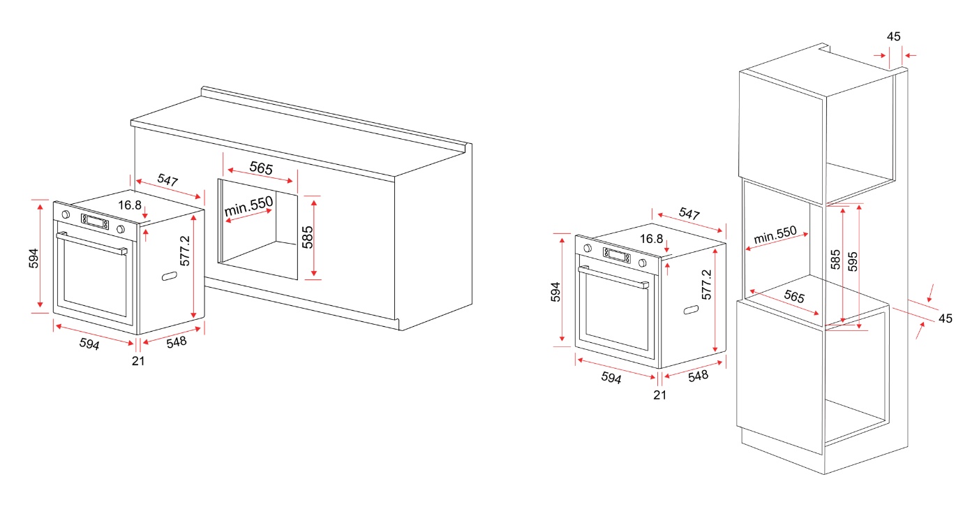 EF  Built-In Oven BO AE 86-A