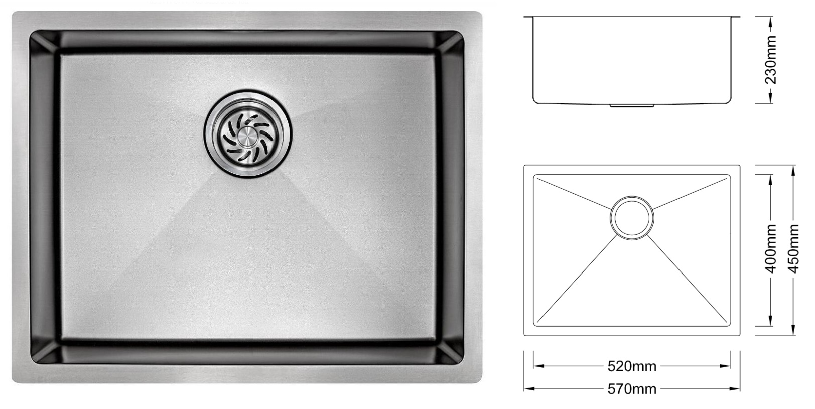 BOSHSINI Nano Kitchen Sink BSQ-5745
