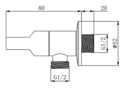 BOSHSINI 2 in 1 Angle Valve BS-12