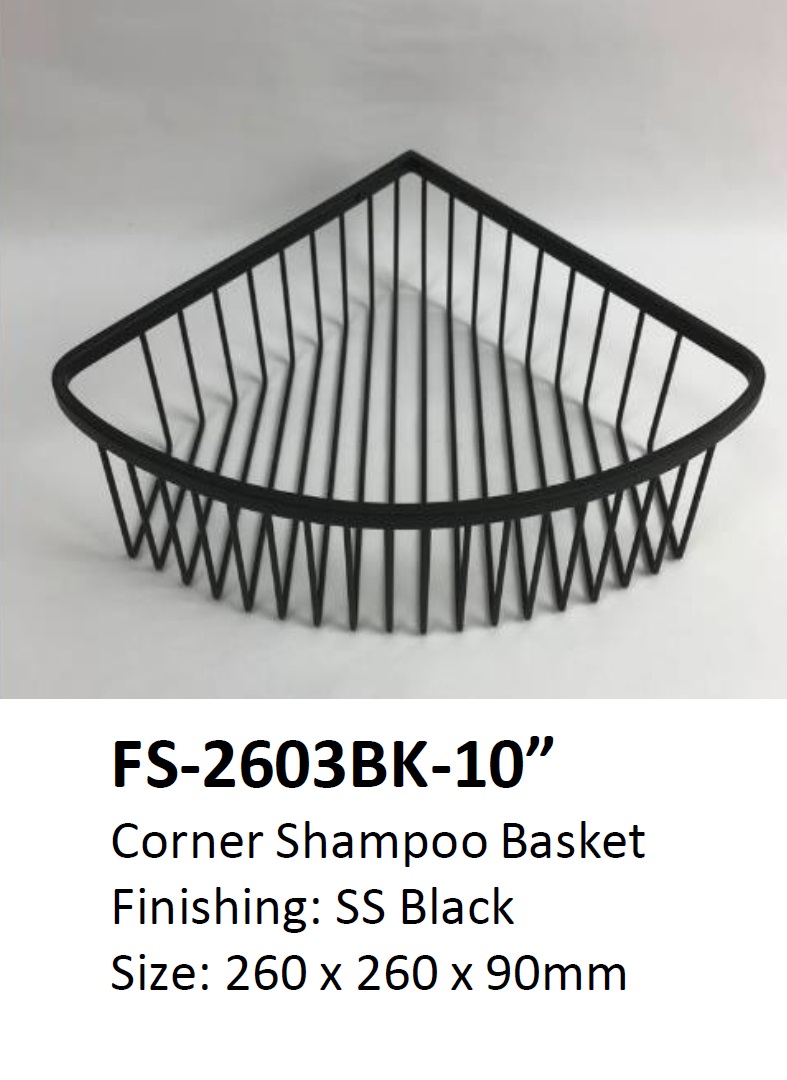 NOBEL Stainless Steel Corner Basket FS-2603BK