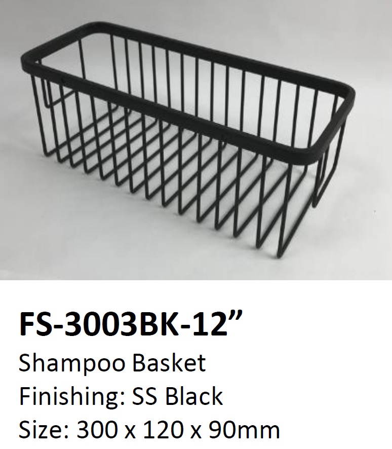 NOBEL Stainless Steel Bathroom Basket FS-3003BK