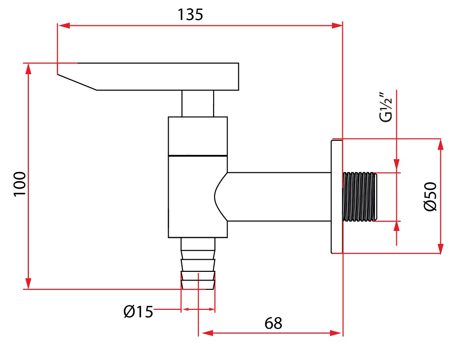 RUBINE Union Tap FRESCO U97370
