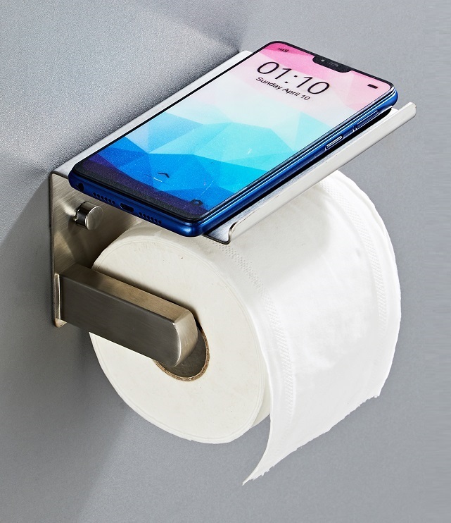 BATHAR Stainless Steel Paper Holder With Tray BPH-1310