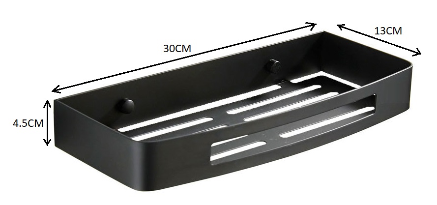 BATHAR Stainless Steel Shampoo Basket BB-3012 BK