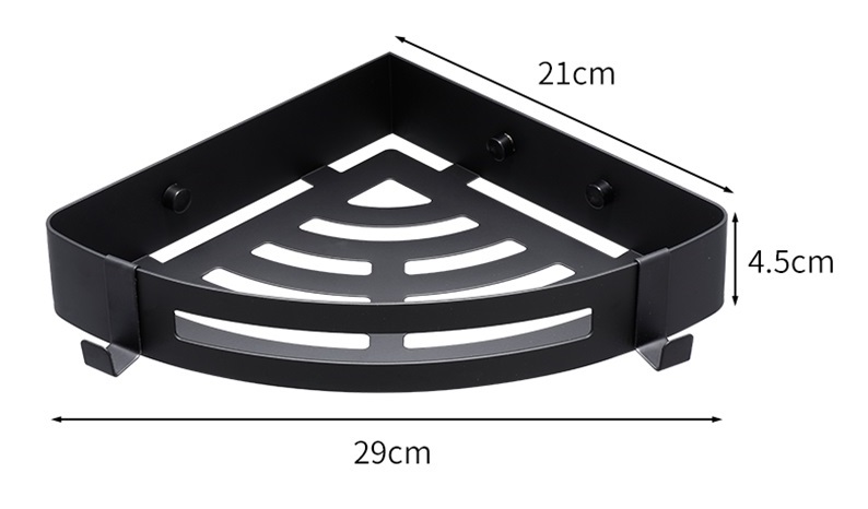 BATHAR Stainless Steel Corner Basket BB-2922 BK