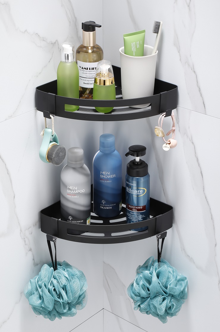 BATHAR Stainless Steel Corner Basket BB-2922 BK