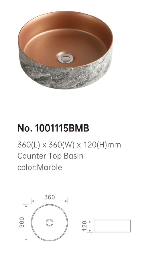 360mm Counter Top Basin - 1001115 BMB