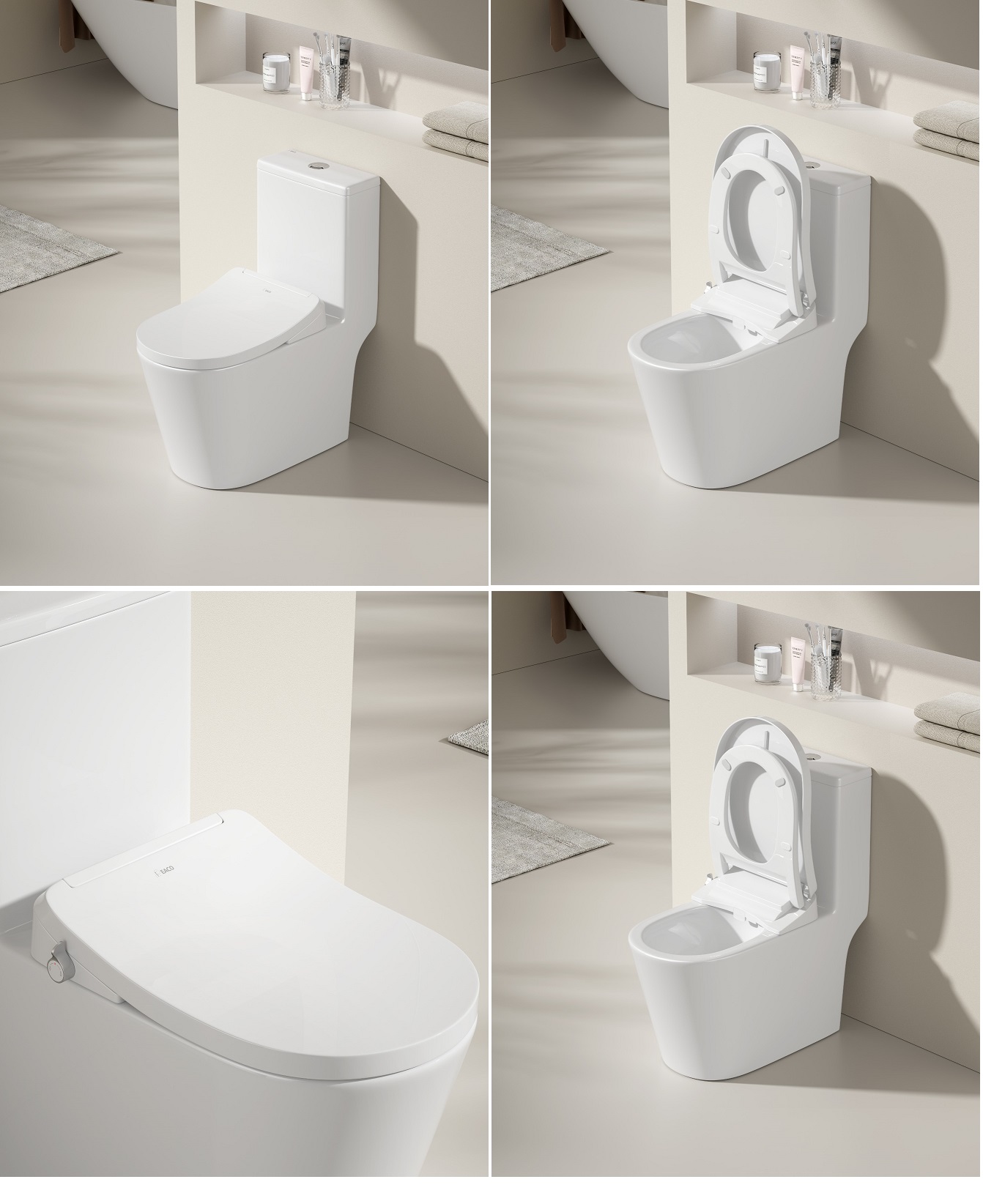 EACO One Piece Toilet Bowl T988SS