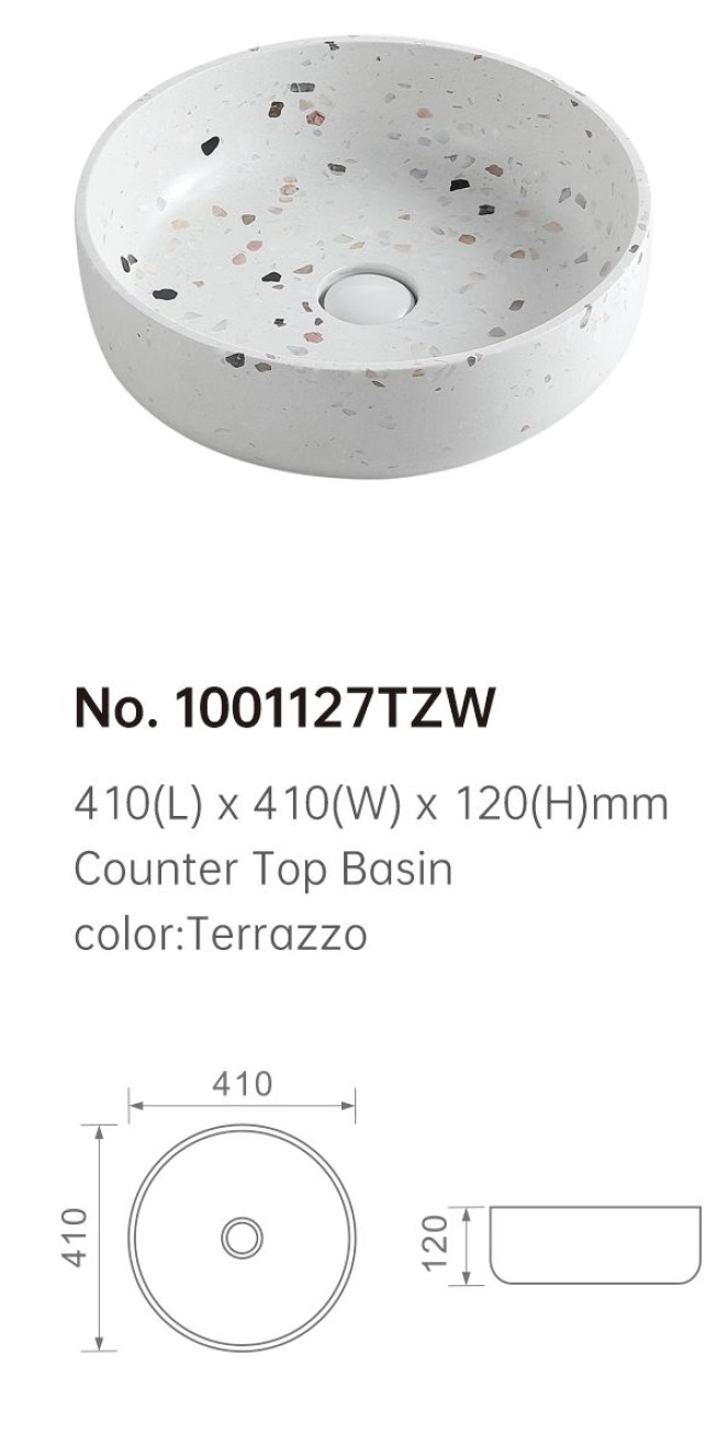 410mm Counter Top Basin - 1001127 TZW