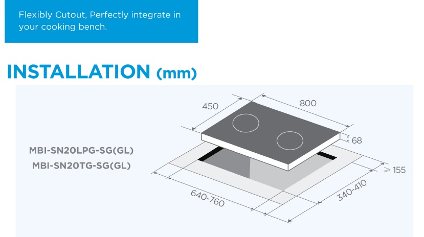 MIDEA MBI-SN20 Cooker Hob