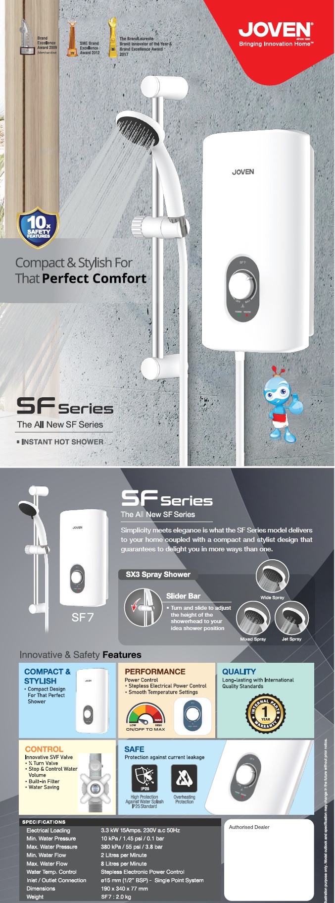 JOVEN SF 7 Instant Water Heater