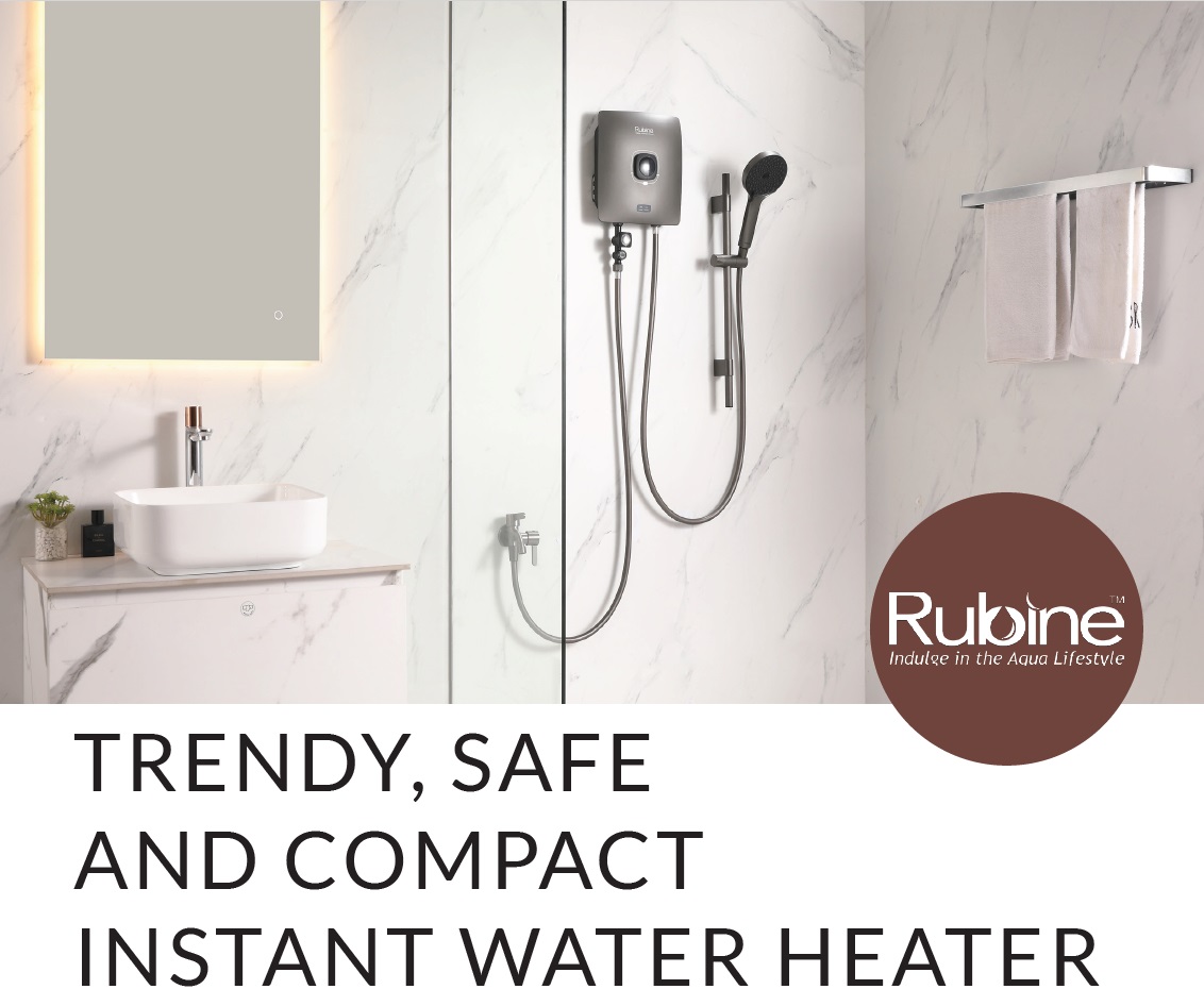 RUBINE Electric Instant Water Heater CHOCO 11SD-GM