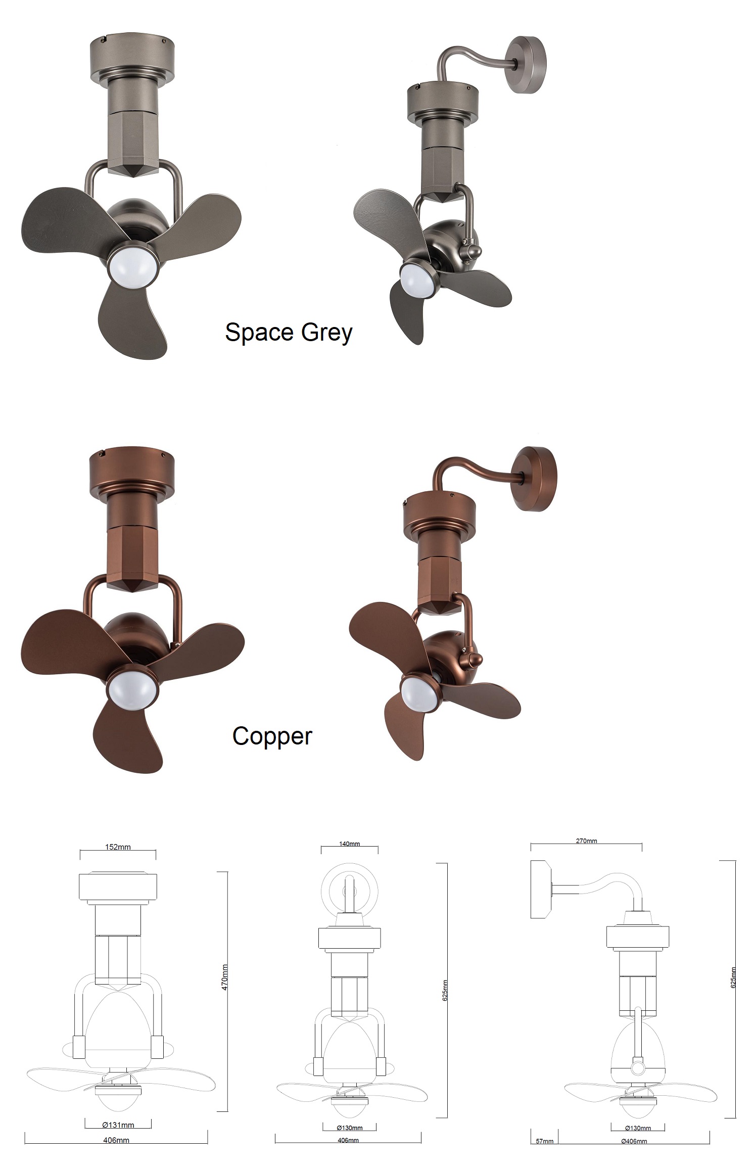 FANCO ZENO Smart Corner Fan With LED Light