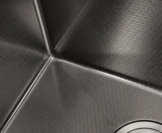 Honeycomb Texture In Gunmetal Finished Close View