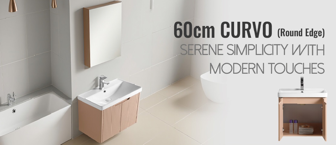 600mm PVC Vanity Cabinet CURVO P6048121