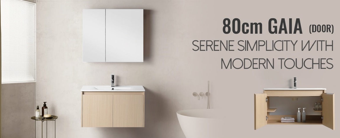 800mm PVC Bathroom Vanity Cabinet GAIA 8046201