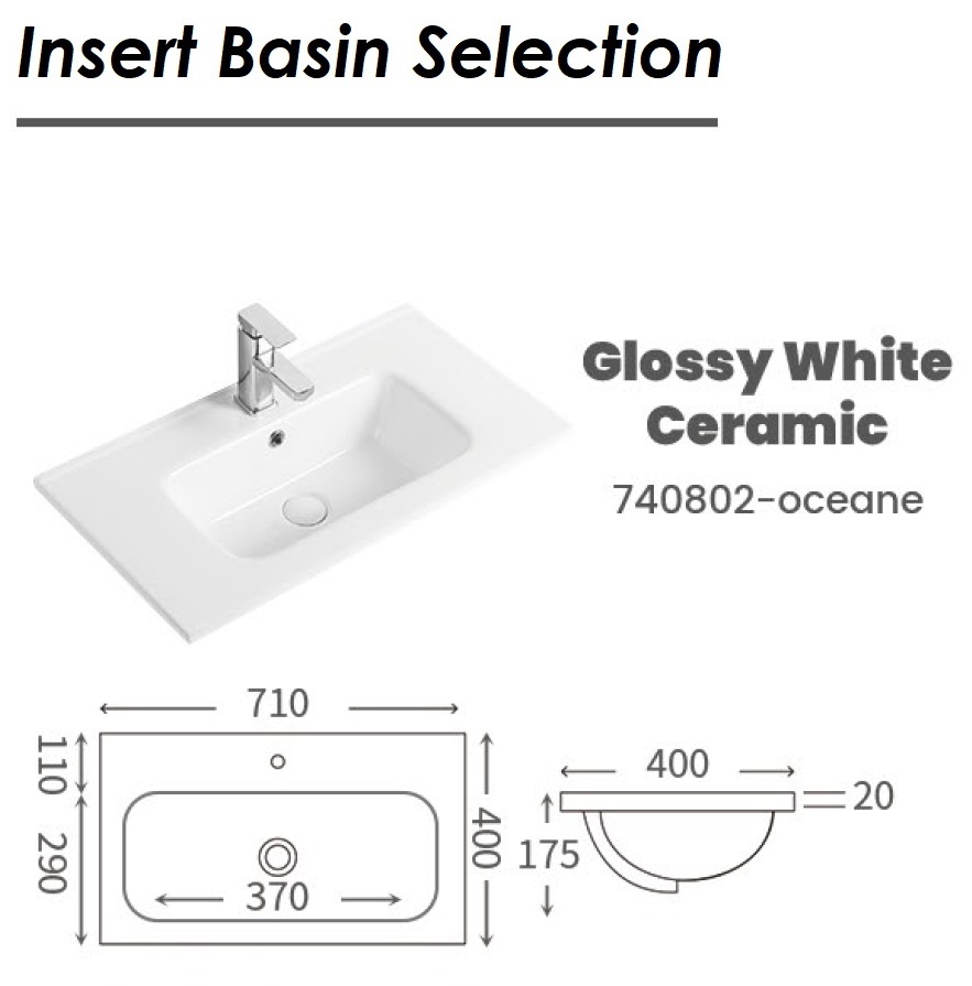 700mm PVC Vanity Cabinet NEO 7040211