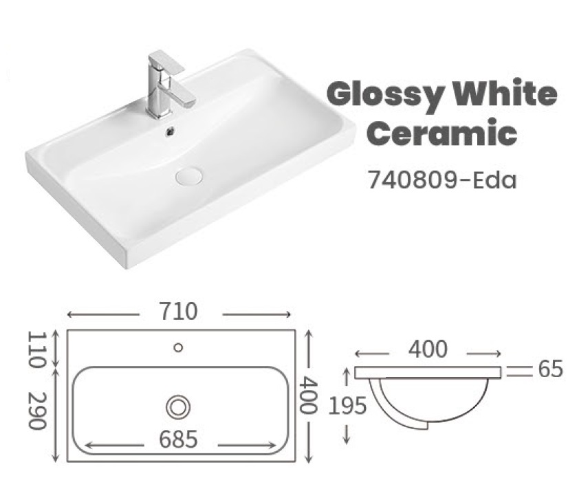700mm PVC Vanity Cabinet NEO 7040211