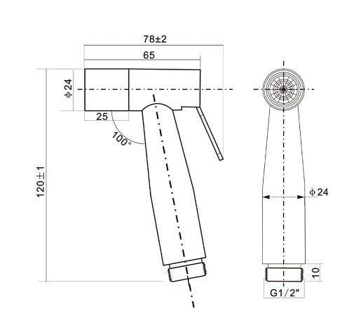 BOSHSINI Stainless Steel Bidet Sprayer BS-105
