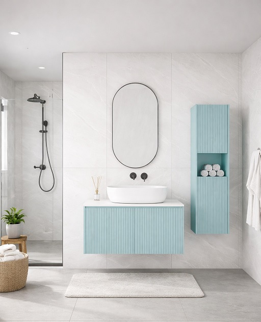 PVC Bathroom Side Storage Cabinet - GAIA 35120401