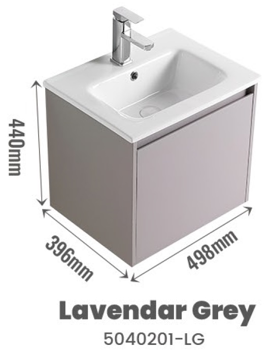 500mm PVC Vanity Cabinet GAIA 5040201