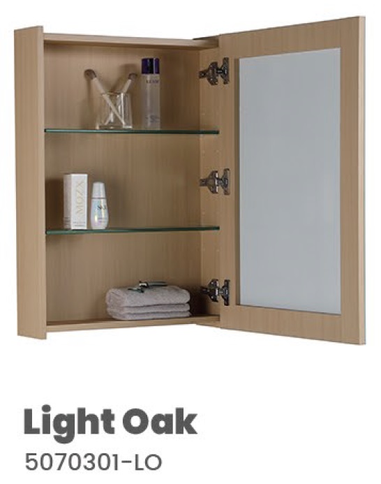 500mm PVC Mirror Cabinet 5070301