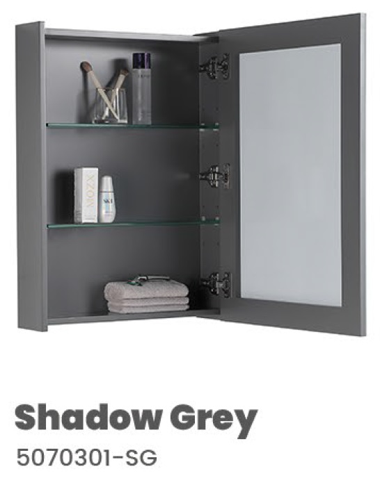 500mm PVC Mirror Cabinet 5070301
