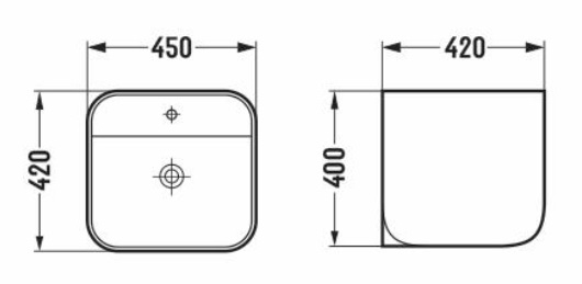 AALTO Wall Hung Wash Basin 8201