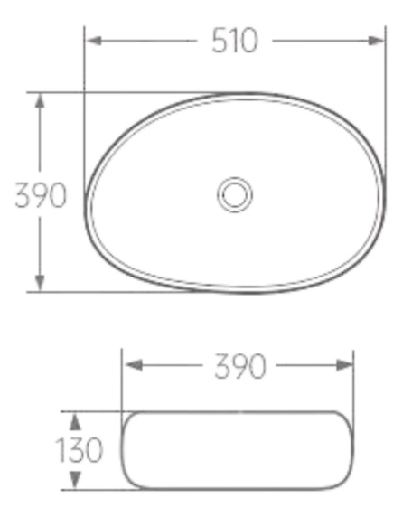 AALTO Counter Top Wash Basin K597