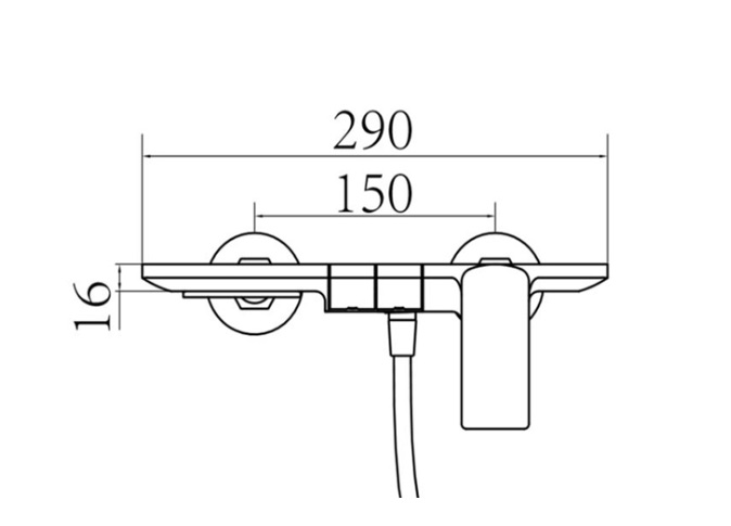 AALTO Piano Bath Mixer 6006M